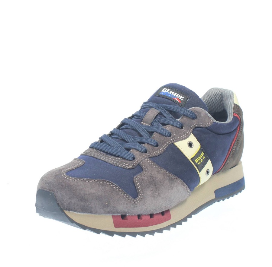 Uomo BLAUER Sneakers | Queens - Sneakers Basse In Suede