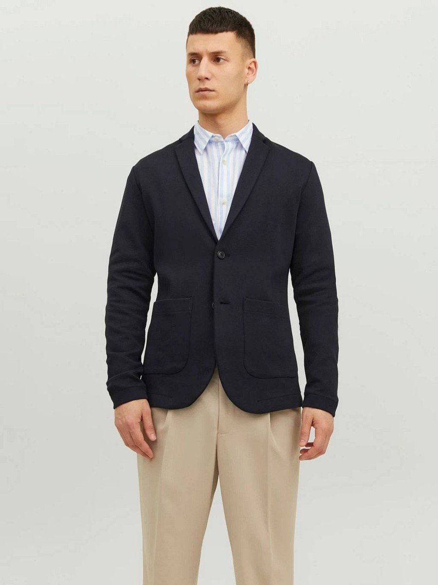 Uomo JACK & JONES Giacche Blazers | Jprblacraig Sweat Blazer - Giacca In Felpa