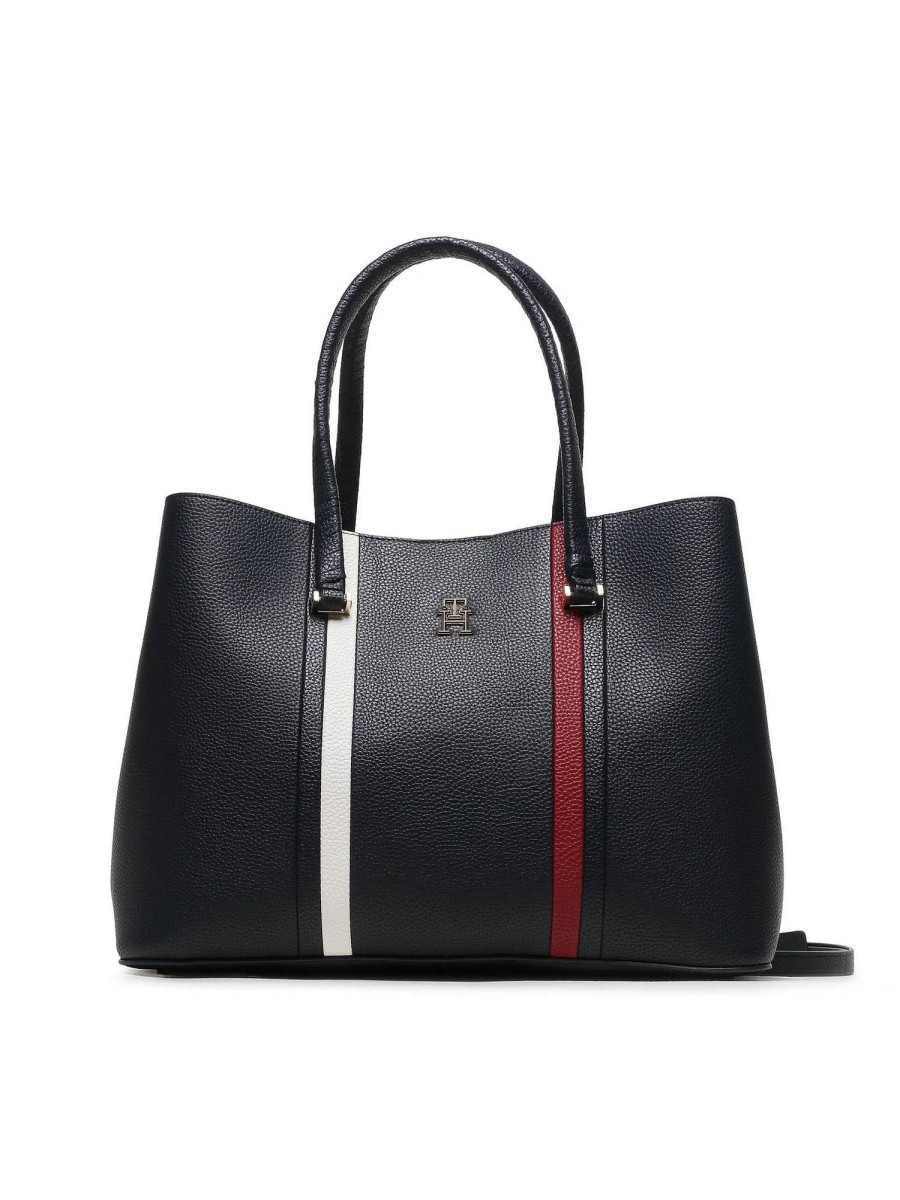 Donna TOMMY HILFIGER Borse A Spalla | Emblem Satchel - Borsa A Spalla Con Tracolla