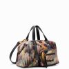 Donna DESIGUAL Borse A Mano | Borsa Bowling In Canvas Multicolore Con Tracolla