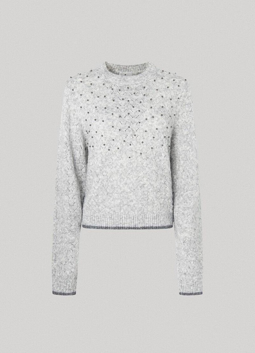 Donna PEPE JEANS Pullover E Cardigan | Maglia Emily - Pullover Con Borchie