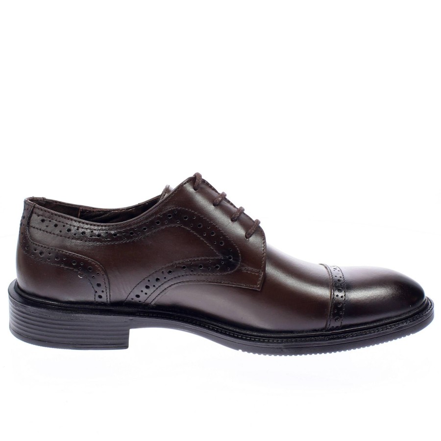 Uomo GIAN MARCO VENTURI Stringate | Stringate Brogue In Pelle