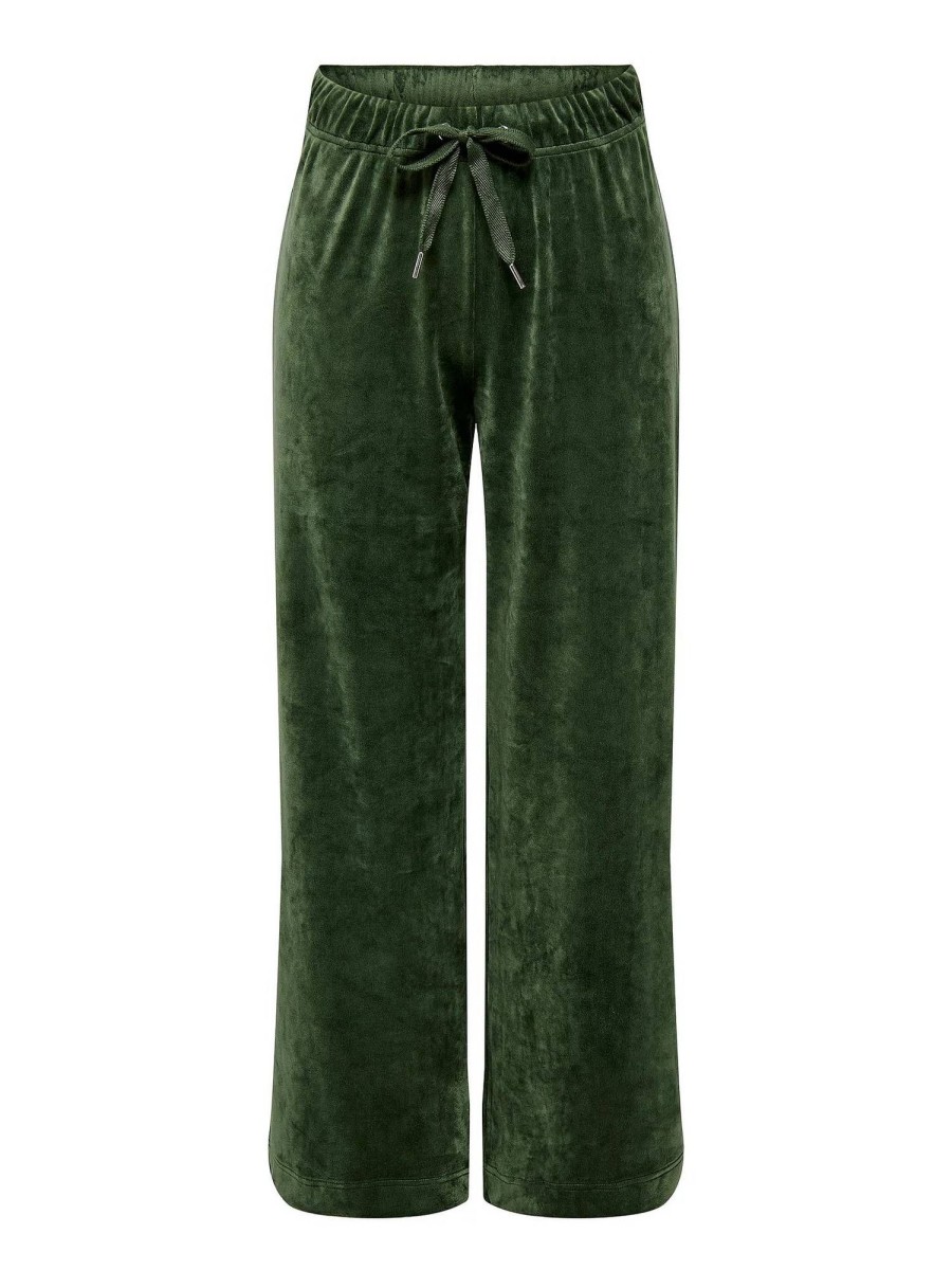 Donna ONLY Pantaloni | Rebel Wide Leg Pant - Pantaloni Da Tuta In Velluto