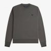 Uomo FRED PERRY Felpe | Felpa Girocollo Misto Cotone