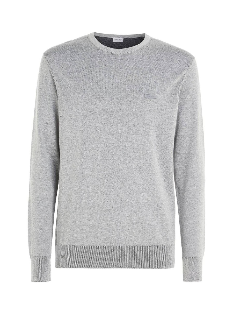 Uomo CALVIN KLEIN MENSWEAR Maglieria | Cottin Silk Blend Cn Sweater - Pullover