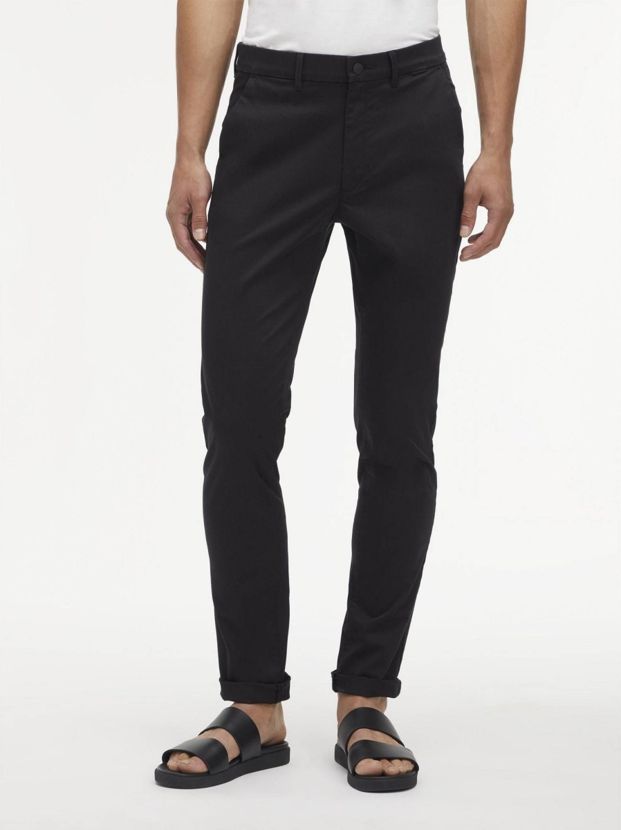 Uomo CALVIN KLEIN MENSWEAR Pantaloni | Satin Stretch Slim Chino - Pantaloni