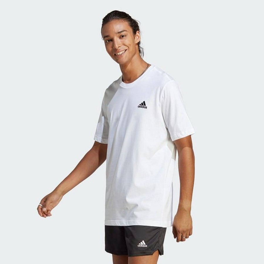 Uomo ADIDAS T-Shirts | Essentials Single Jersey - Tee Small Logo