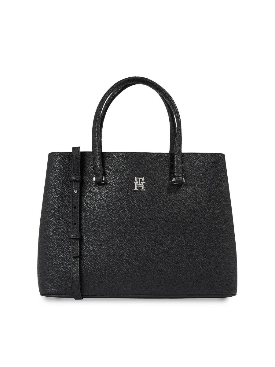 Donna TOMMY HILFIGER Borse A Spalla | Emblem Satchel - Borsa A Spalla Con Tracolla