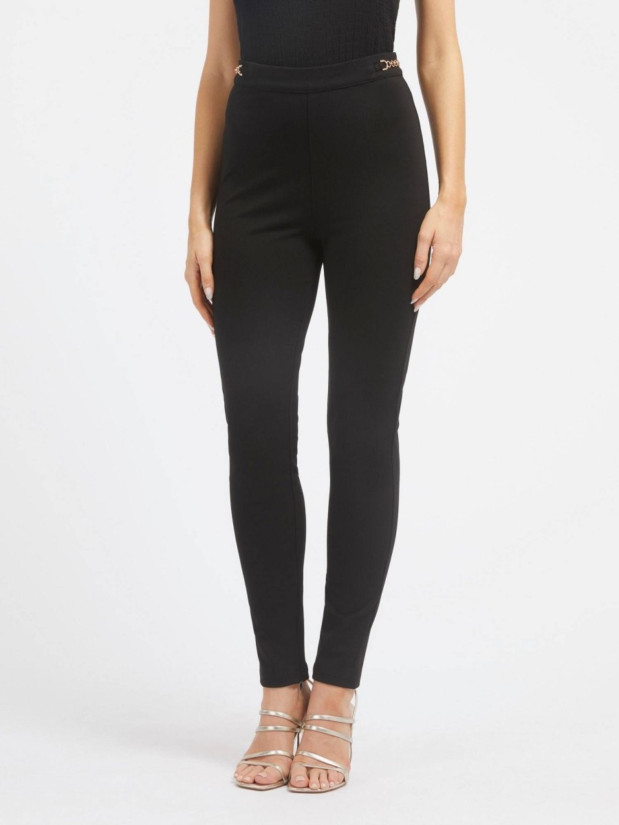 Donna GUESS Pantaloni | Adele Chain Legging - Pantalone Dettaglio Catena