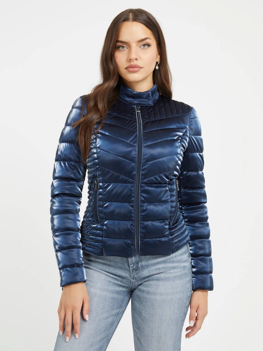 Donna GUESS Giubbotti E Cappotti | New Vona Jacket - Piumino Laminato