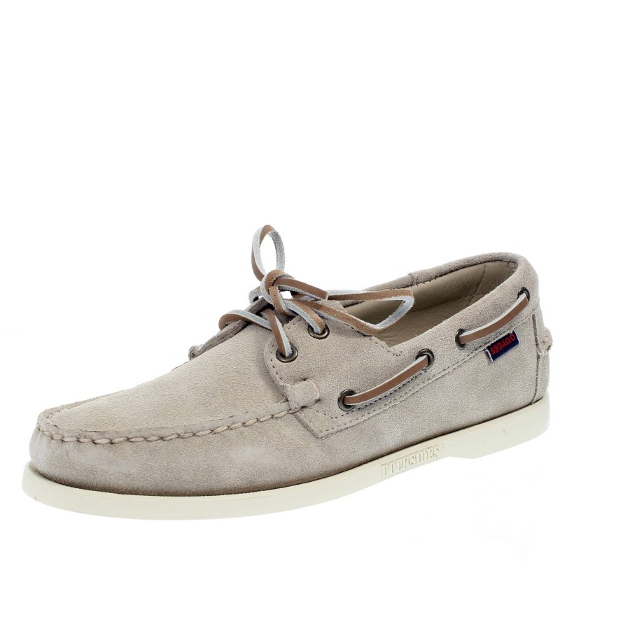 Uomo SEBAGO Scarpe Da Barca | Docksides Portland Flesh Out - Vela In Suede