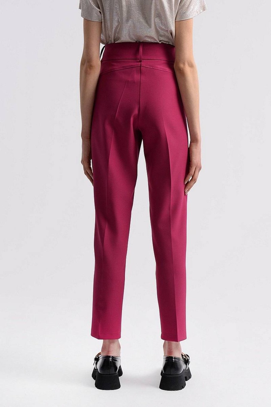 Donna MOLLY BRACKEN Pantaloni | Pantaloni High Waist Con Tasche Volant