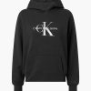 Donna CALVIN KLEIN JEANS Felpe | Monogram Hoodie- Felpa Logo Metallico