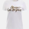 Donna GUESS T-Shirts | Tee Gold La - T-Shirt Lettering Logo