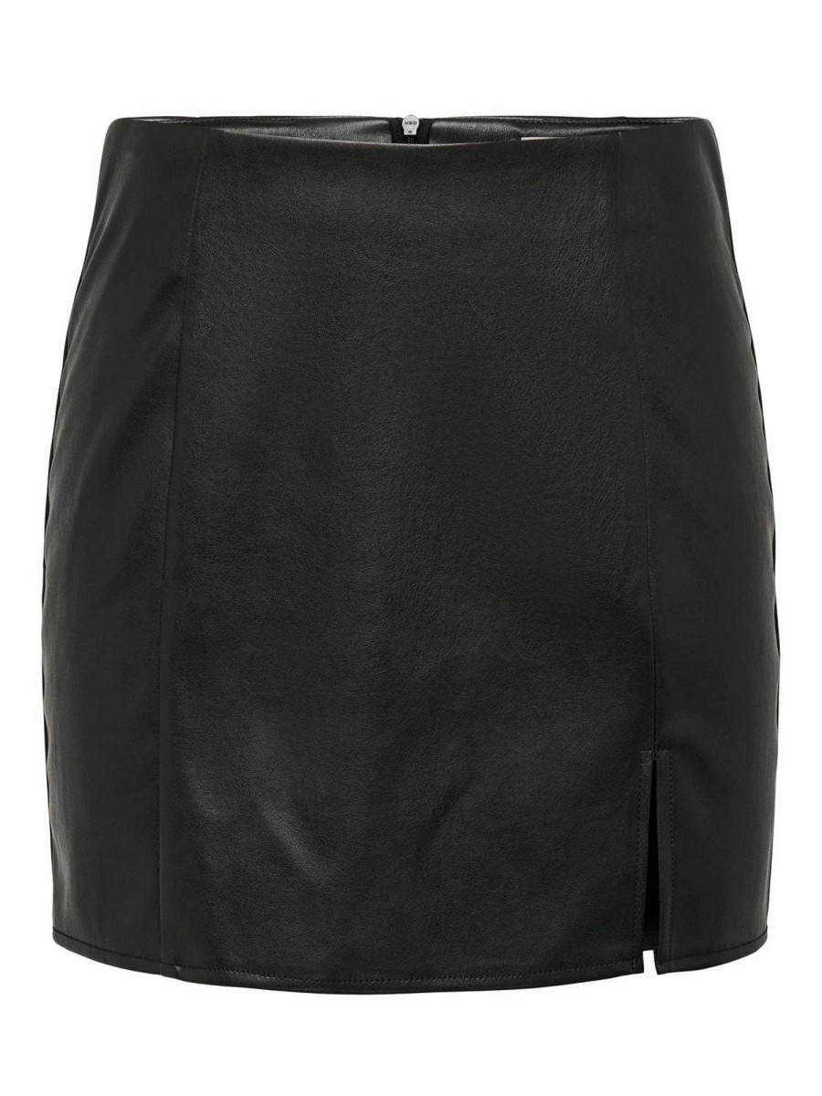 Donna ONLY Gonne | Leni Faux Leather Skirt - Gonna In Similpelle