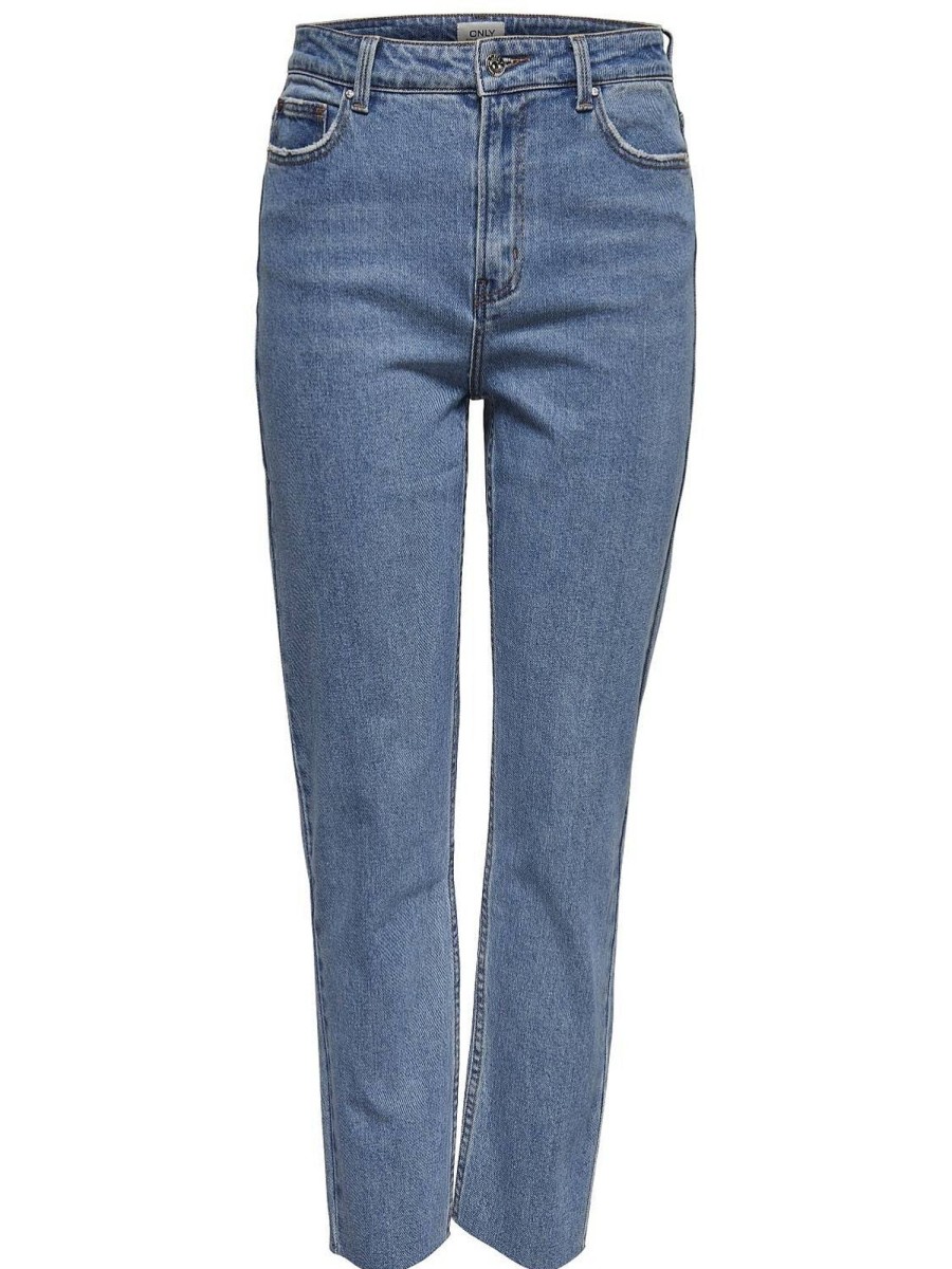 Donna ONLY Denim Jeans | Emily Hw St - Jeans Straight Ankle Fit