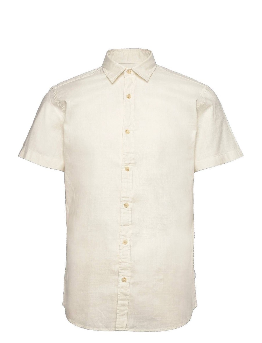 Uomo JACK & JONES Camicie | Jjslub Shirt S/S - Camicia A Manica Corta