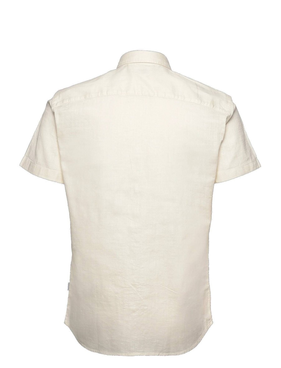 Uomo JACK & JONES Camicie | Jjslub Shirt S/S - Camicia A Manica Corta