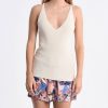 Donna MOLLY BRACKEN Maglie E Top | Ladies Knitted Tank Top - Canotta Scollo A V