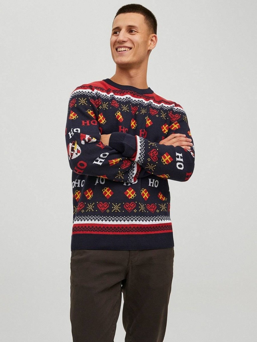 Uomo JACK & JONES Maglieria | Christmas Knit - Pullover Natalizio