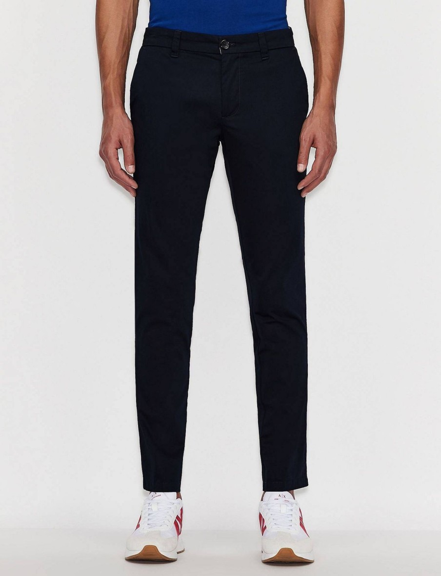 Uomo ARMANI EXCHANGE Pantaloni | Pantaloni In Cotone Stretch