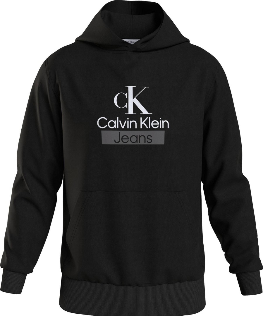 Uomo CALVIN KLEIN JEANS Felpe | Stacked Archival Hoody - Felpa Con Logo