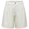 Donna ONLY Shorts | Onllaura Hw Pleat Shorts - Bermuda Relaxed Fit