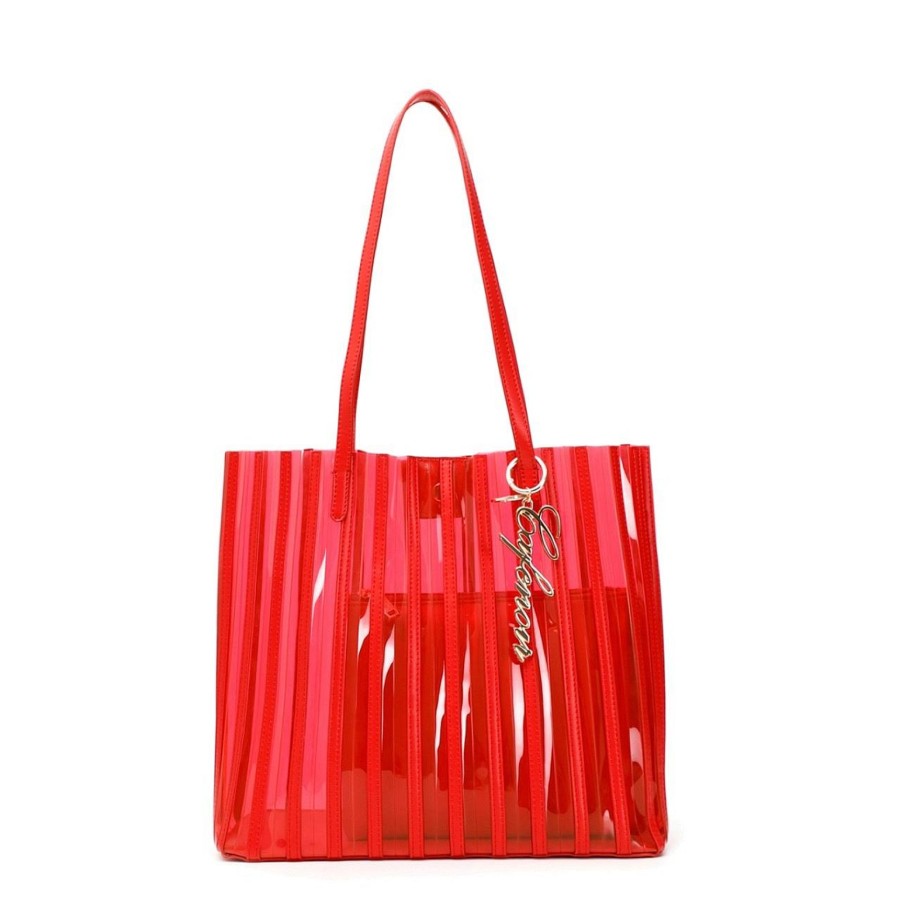 Donna CAFE' NOIR Borse A Spalla | Shopping Bag Plisse In Pvc