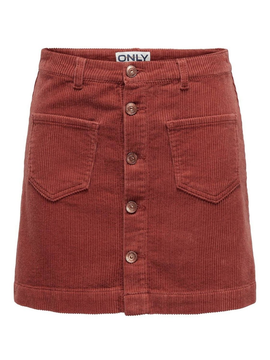 Donna ONLY Gonne | Amazig Hw Corduroy Skirt - Gonna In Velluto A Coste