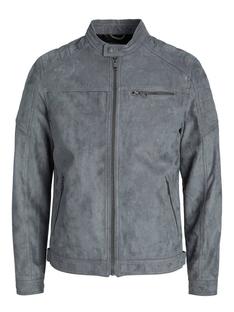 Uomo JACK & JONES Giubbotti E Cappotti | Rocky Jacket - Giacca In Pelle Sintetica