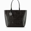 Donna ARMANI EXCHANGE Borse A Spalla | Shopping Bag Zip Top - Borsa A Spalla Lettering Logo