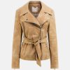 Donna GUESS Giacche E Blazer | New Agnes Belted Biker - Giacca Simil Suede