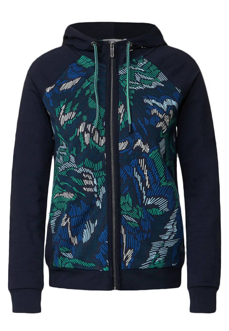 Donna CECIL Felpe | Solid Print Mix Jacket - Giacca Con Stampa