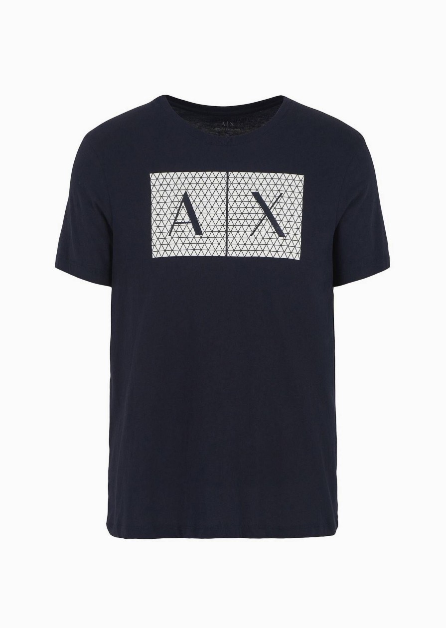 Uomo ARMANI EXCHANGE T-Shirts | T-Shirt Manica Corta Con Stampa Logo