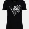 Donna GUESS T-Shirts | Tee Flower Triangle - T-Shirt Con Logo