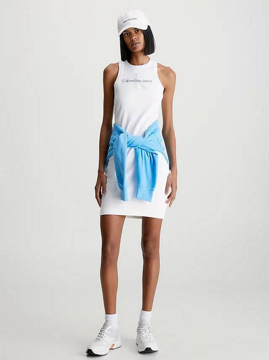 Donna CALVIN KLEIN JEANS Abiti E Vestiti | Archival Monologo Rib Tank Dress - Abito