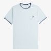 Uomo FRED PERRY T-Shirts | T-Shirt Con Doppia Riga