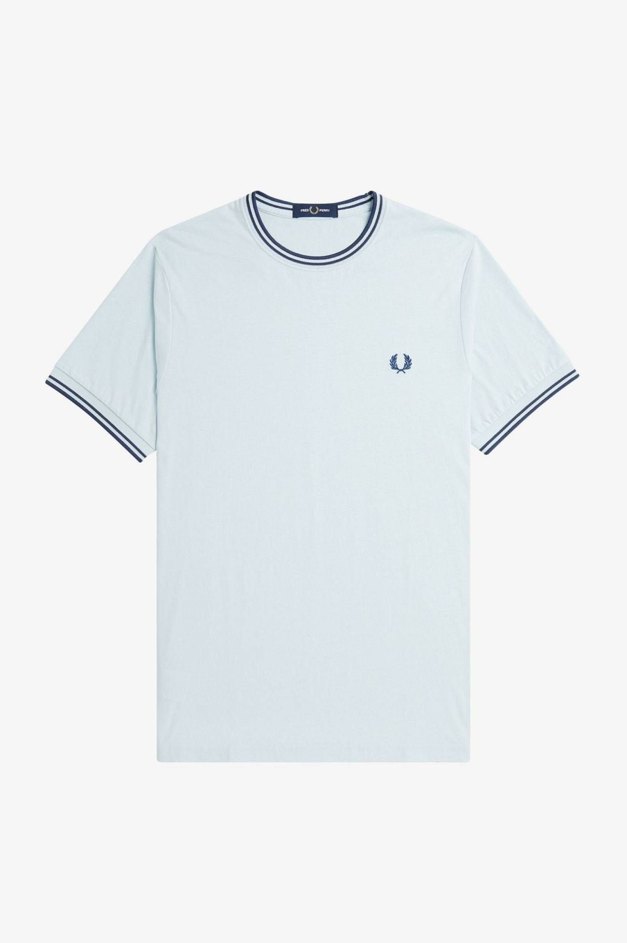 Uomo FRED PERRY T-Shirts | T-Shirt Con Doppia Riga