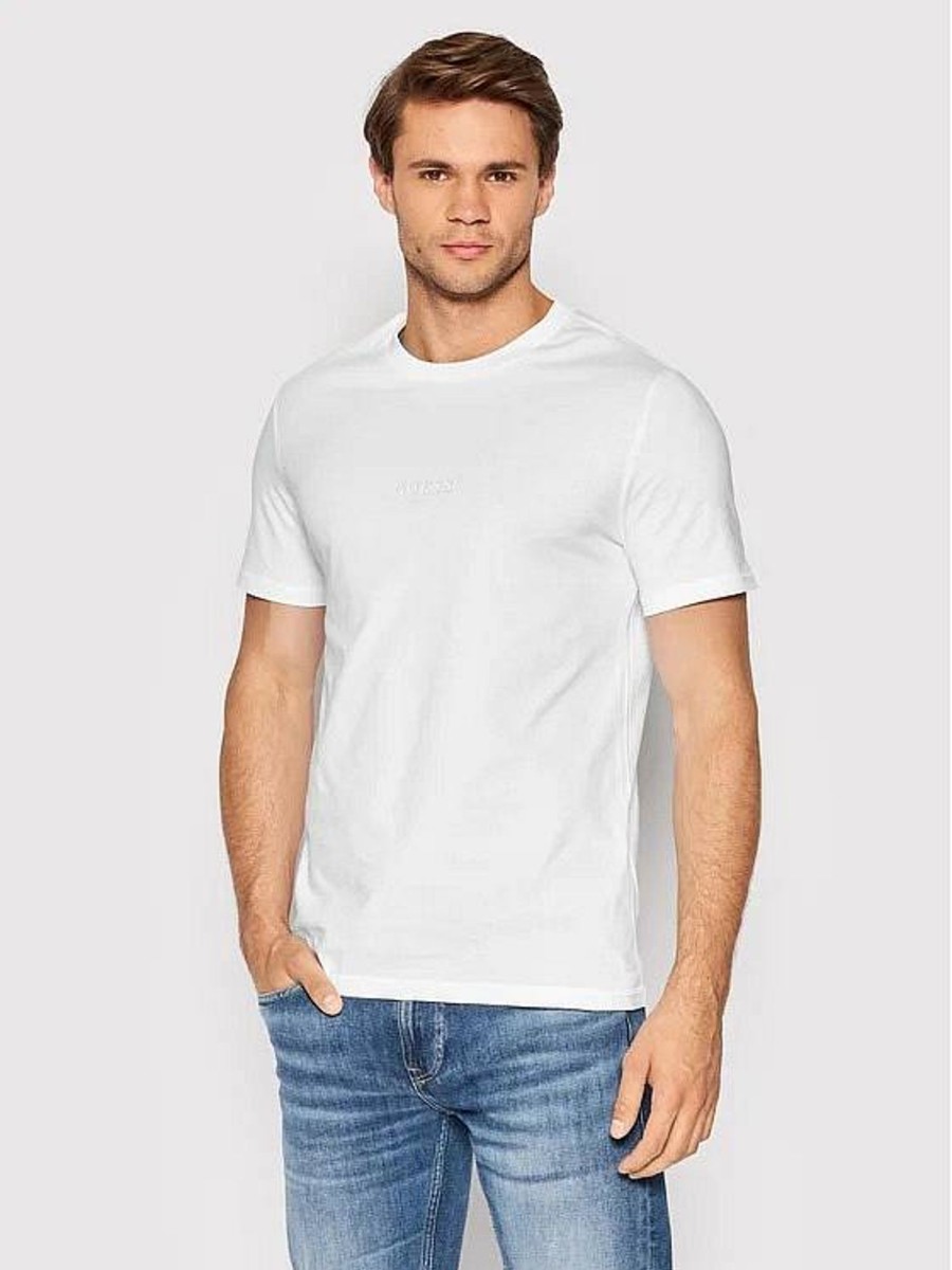 Uomo GUESS T-Shirts | Aidy Cn Ss Tee - T-Shirt Manica Corta