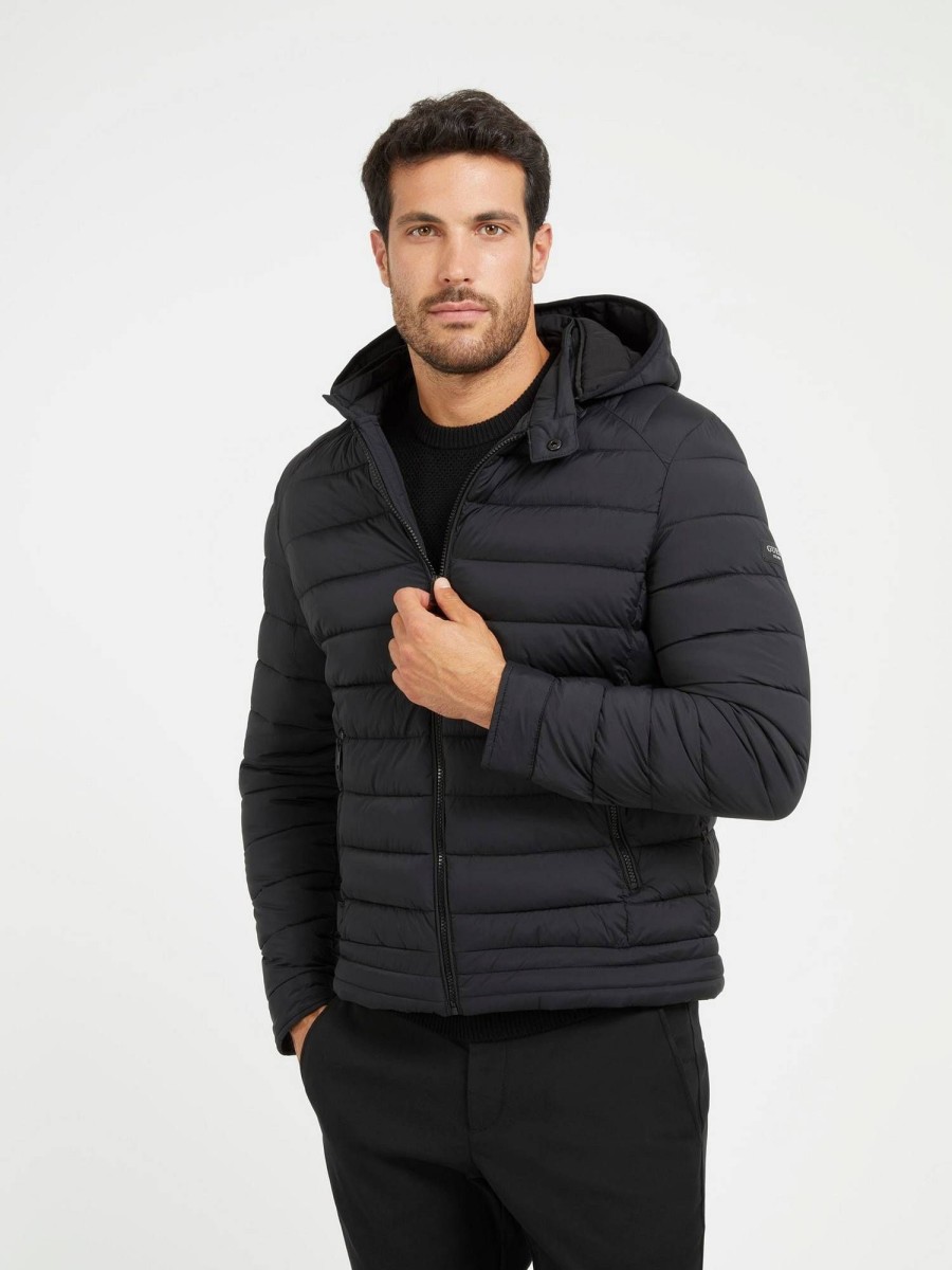 Uomo GUESS Giubbotti E Cappotti | Stretch Hoodie Jacket - Piumino