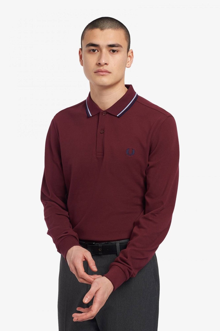 Uomo FRED PERRY Polo | Polo Manica Lunga Pique