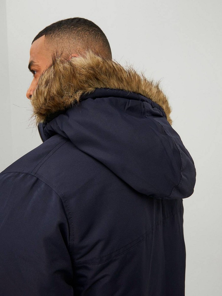 Uomo JACK & JONES Giubbotti E Cappotti | Craft Parka Sn - Giaccone Lungo Con Cappuccio