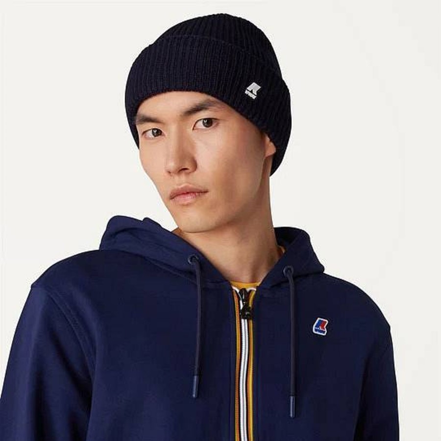 Uomo KWAY Cappelli | Brice Cardigan Stitch Wool - Berretto In Lana A Coste