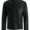 Uomo JACK & JONES Giubbotti E Cappotti | Warner Jacket - Giacca In Pelle Sintetica