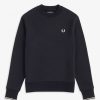 Uomo FRED PERRY Felpe | Felpa Girocollo Misto Cotone