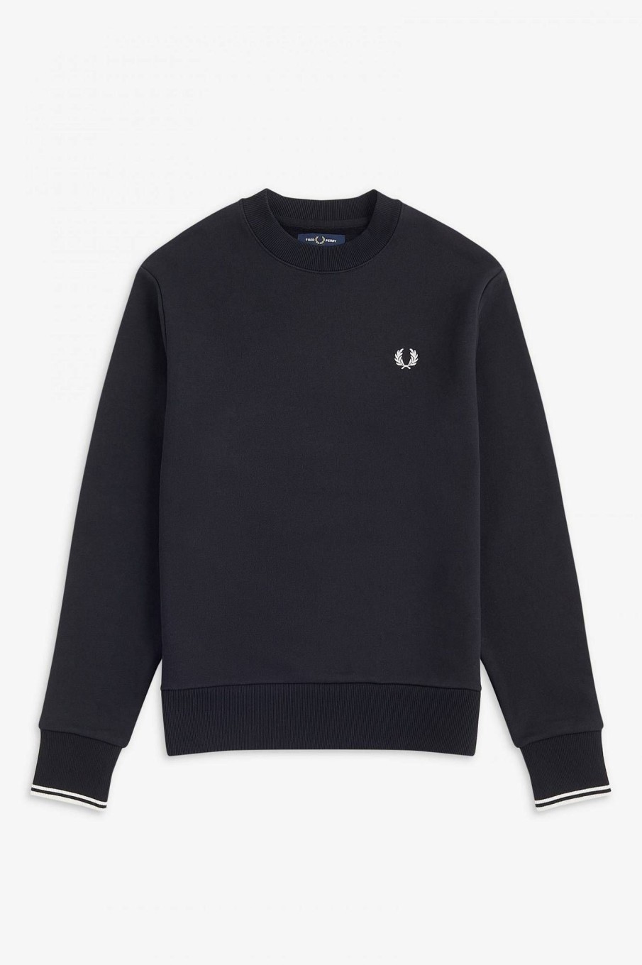 Uomo FRED PERRY Felpe | Felpa Girocollo Misto Cotone