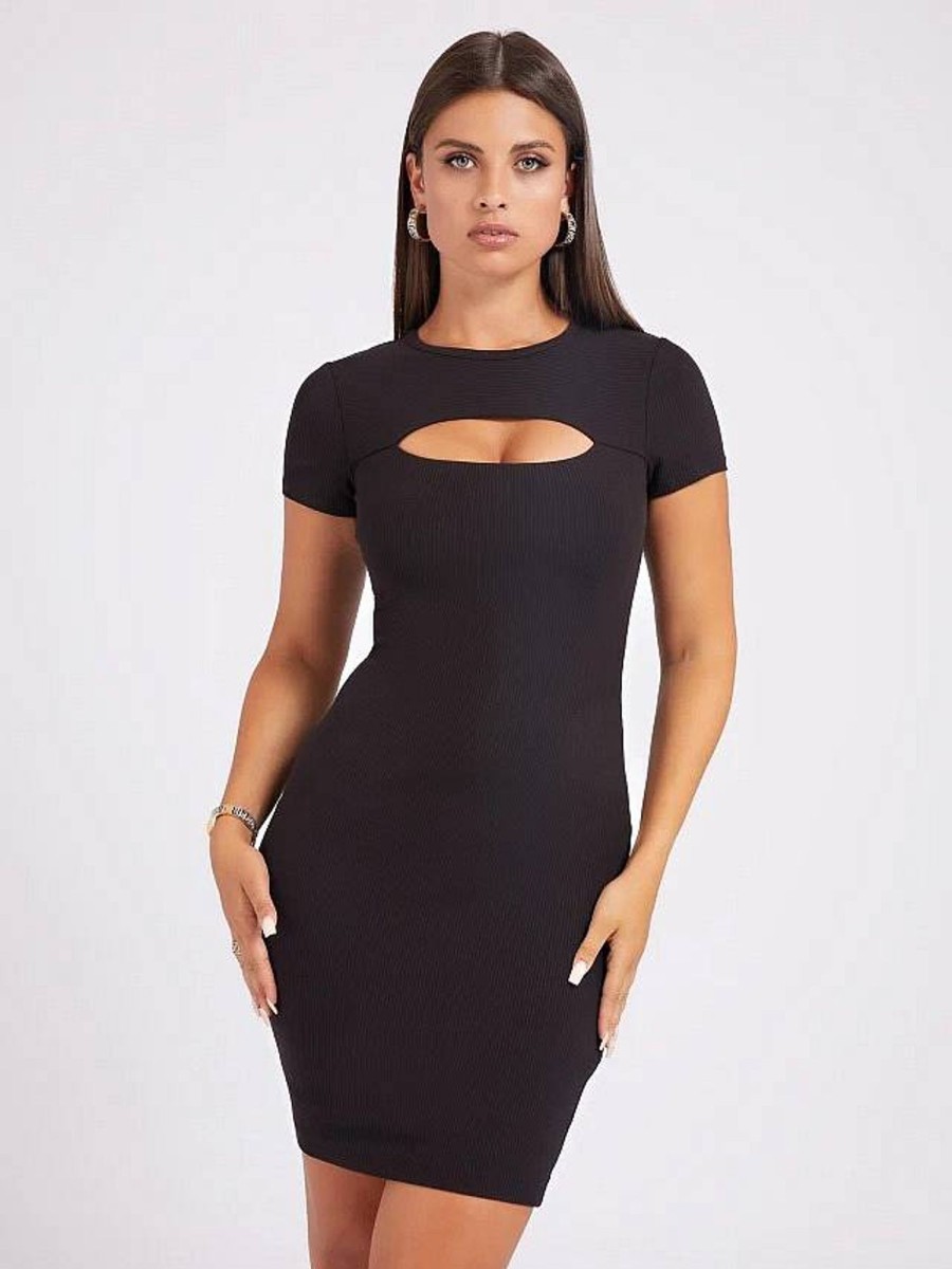 Donna GUESS Abiti E Vestiti | Ss Lana Dress - Abito Bodycon A Costine