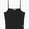 Donna CALVIN KLEIN JEANS Maglie E Top | Ck Rib Strappy Top - Canotta