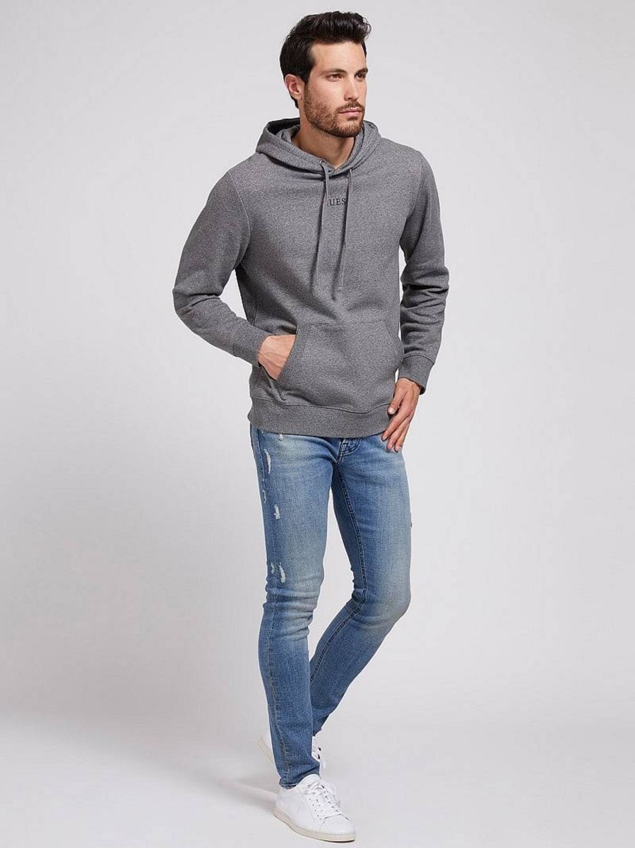 Uomo GUESS Felpe | Es Roy Hoodie - Felpa Cappuccio