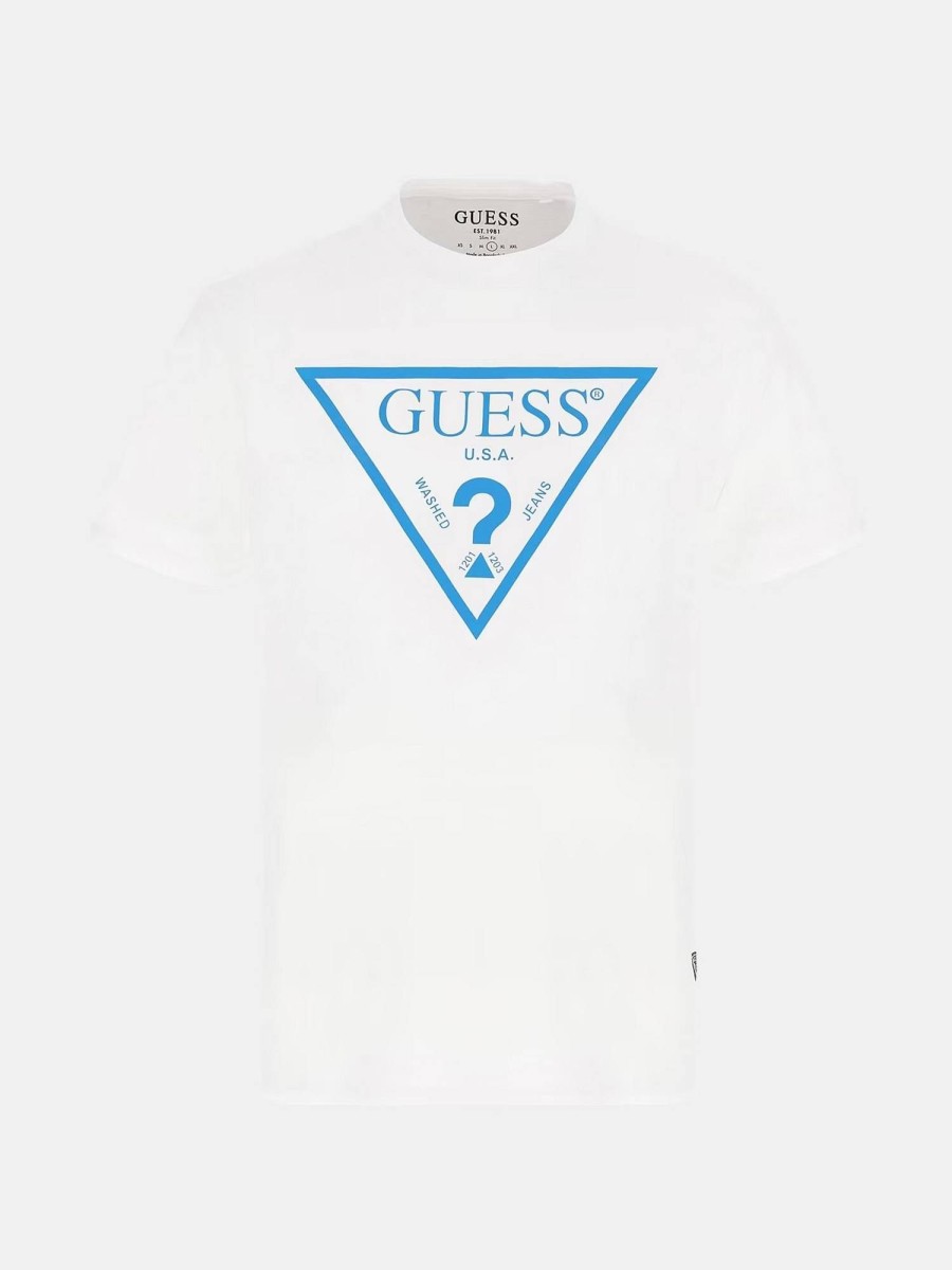 Uomo GUESS T-Shirts | Tee Reflective Logo - T-Shirt Triangolo Logo